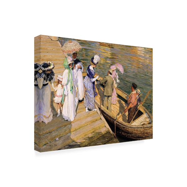 E Phillips Fox 'The Ferry' Canvas Art,18x24